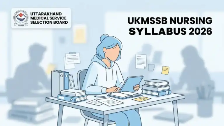 UKMSSB Nursing Officer Syllabus