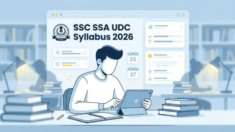 ssc ssa udc Syllabus