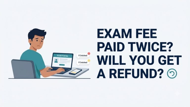 Government Exam Fee Paid Twice