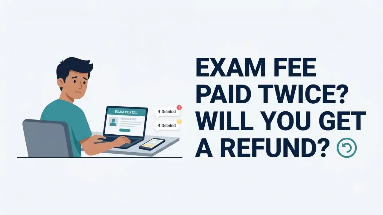 Government Exam Fee Paid Twice
