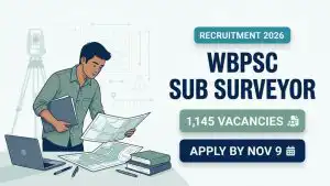 WBPSC Sub Surveyor recruitment